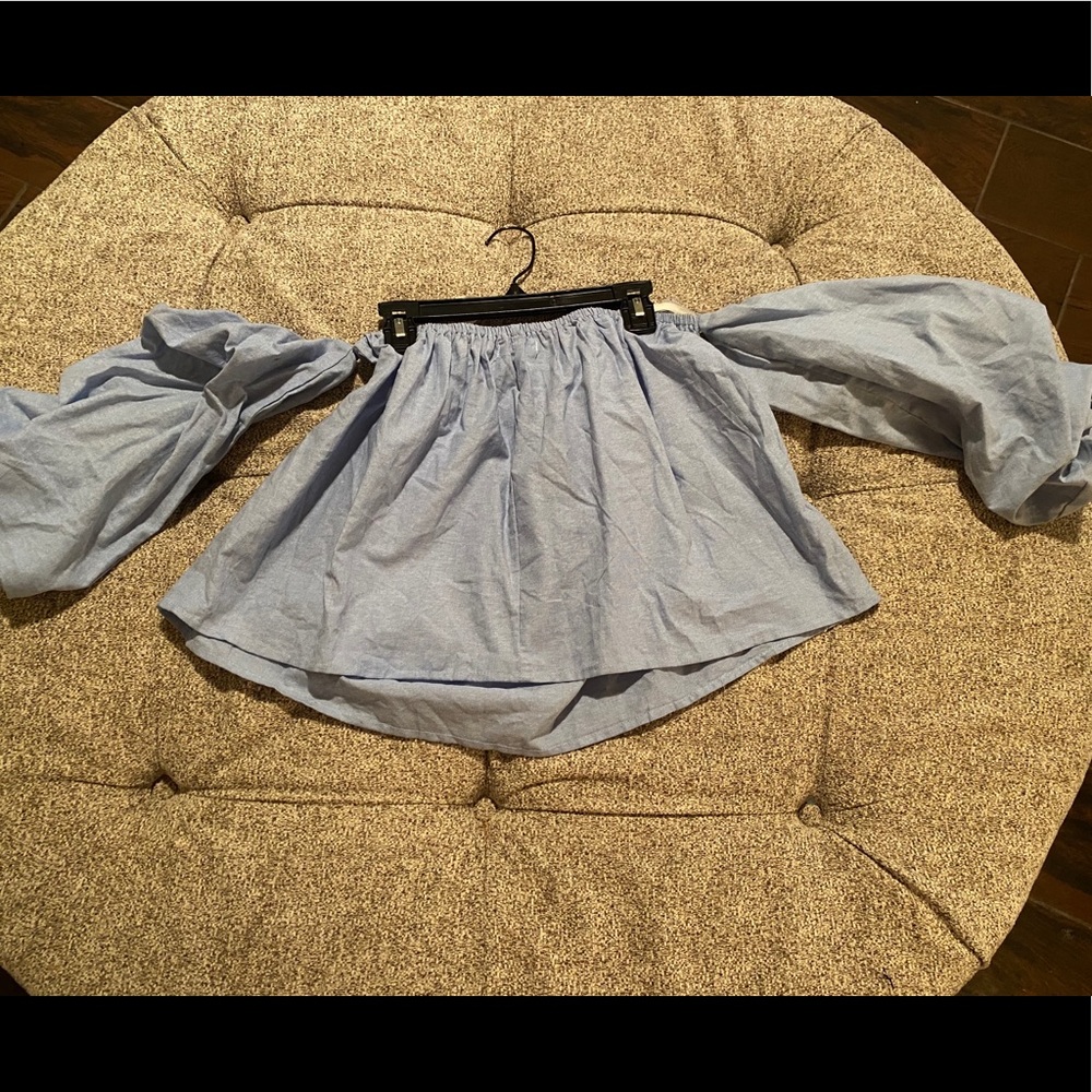 F21 off-the shoulder top